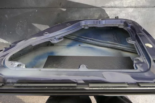 VW Passat 3B 3BG Kombi Variant Tür hinten rechts blau LB5N und Scheibe (120928)