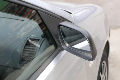VW Polo 9N 9N3 manueller Spiegel Außenspiegel rechts vorne Schwarz matt  (121233)
