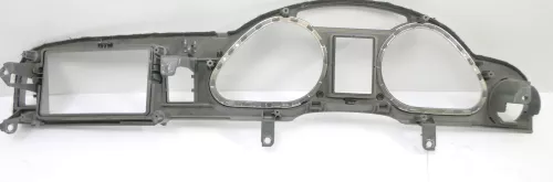 Audi A6 4F Tacho Tachometer Abdeckung Verkleidung silber Blende (122265)