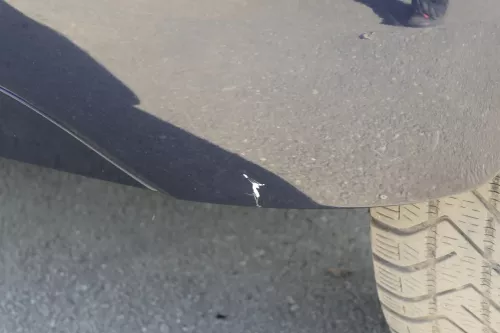 VW UP Stoßstange hinten Stoßfänger Heckstoßstange blau LH5X - PDC (122583)