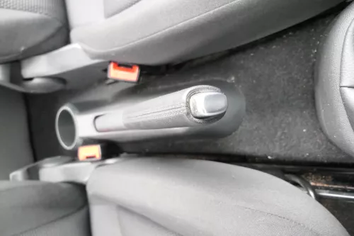 VW Up Mii Handbremse Feststellbremse Handbremshebel schwarz Leder schwarz (122593)