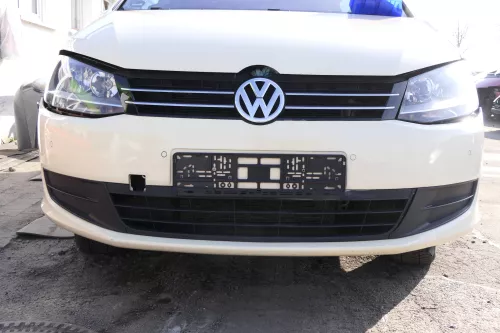 VW Sharan 7N Stoßstange vorne Frontstoßstange gelb Taxi elfenbein L115(ohneGrill (122598)