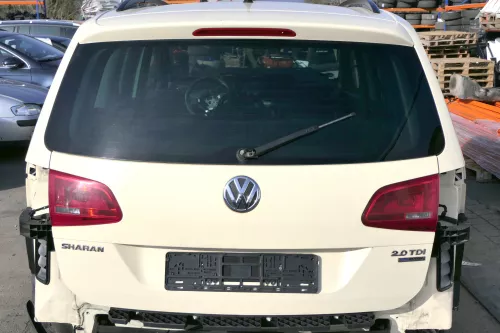VW Sharan 7N Heckklappe Scheibe Klappe hinten gelb Taxi elfenbein L115 (122611)
