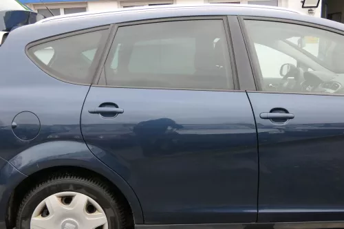 Seat Altea XL 5P Tür hinten rechts grau blau LS5Y - ohneAnbauteile