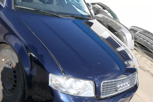 Audi A4 B6 8E Motorhaube Haube Klappe blau LZ5J- mit Grill (122924)