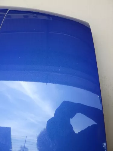 VW Golf 4 Motorhaube Haube Klappe vorne blau LA5W (123437)