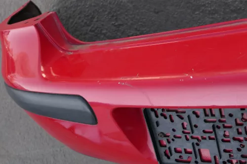 VW Golf 4 Limousine Stoßstange hinten Heckstoßstange Stoßfänger rot LP3G (123492)