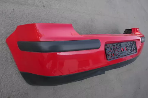 VW Golf 4 Limousine Stoßstange hinten Heckstoßstange Stoßfänger rot LP3G (123492)