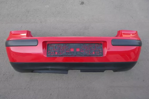 VW Golf 4 Limousine Stoßstange hinten Heckstoßstange Stoßfänger rot LP3G (123492)