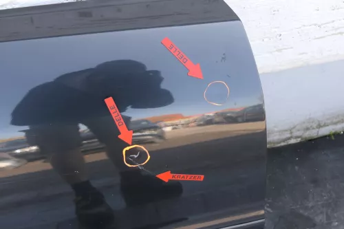 Audi A4 B5 Tür vorne rechts schwarz LZ9W Kombi+Limo (Leiste+Griff beachten (123582)