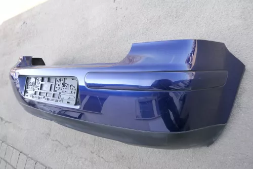 VW Golf 4 Limousine Stoßstange hinten Heckstoßstange Stoßfänger blau indi LB5N (123621)