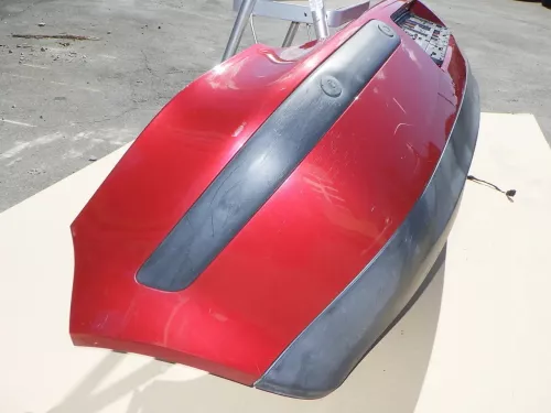 VW Golf 4 Limousine Stoßstange hinten Heckstoßstange rot braun LC3K PDC (123789)