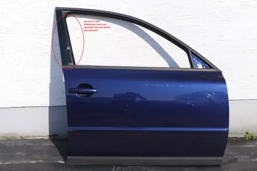 VW Passat 3B 3BG Kombi Limo Tür vorne rechts Beifahrertür blau LB5N ohneAnbautei