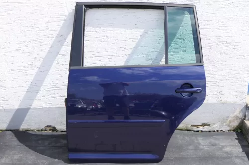 VW Touran 1T 1T3 Tür hinten links blau LB5N indigoblau mit Scheibe (123850)