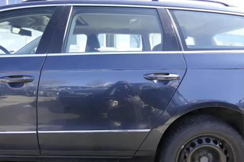 VW Passat 3C Kombi Variant Tür hinten links grau blau LC5F - ohne Anbauteile