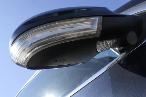 VW Passat 3C elektrischer Spiegel Außenspiegel rechts grau blau LC5F anklappbar (125006)
