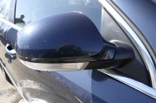 VW Passat 3C elektrischer Spiegel Außenspiegel rechts grau blau LC5F anklappbar (125006)