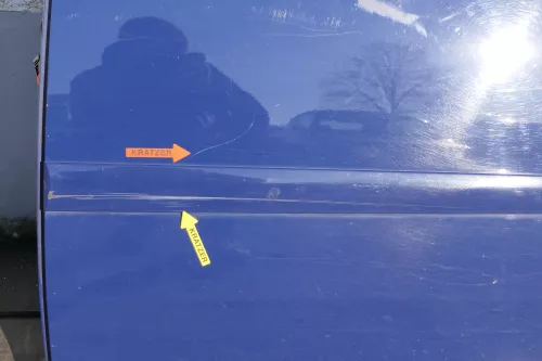 VW Touran 1T3 1T Tür hinten links Fahrerseite blau LL5M blue (125155)