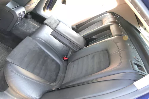 VW Passat 3C Limousine Sitz Rückbank Sitzfläche Sitze Leder schwarz Sitzheizung (125190)