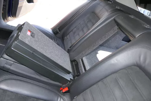 VW Passat 3C Limousine Sitz Rückbank Sitzfläche Sitze Leder schwarz Sitzheizung (125190)