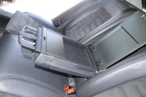 VW Passat 3C Limousine Sitz Rückbank Sitzfläche Sitze Leder schwarz Sitzheizung (125190)