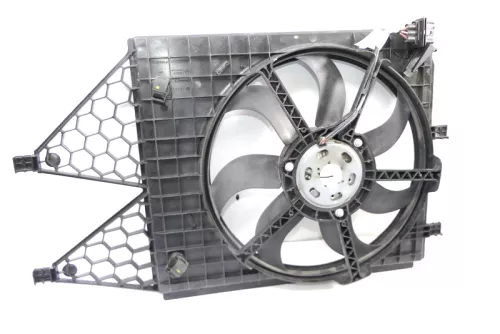 VW Polo 6R Kühler Lüfter Kühlerlüfter 6R0959455E 6Q0959455AD mit Zarge (125429)