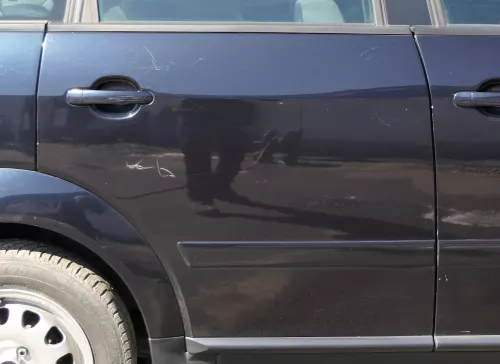 Audi A2 8Z Tür nur das Türblatt hinten rechts blau LZ5Q - ohne Anbauteile (125843)