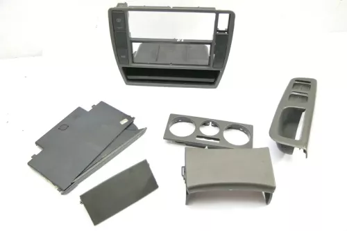VW Passat 3B Mittelkonsole Verkleidung 3B0858069K Aschenbecher Netz Optik Dekor