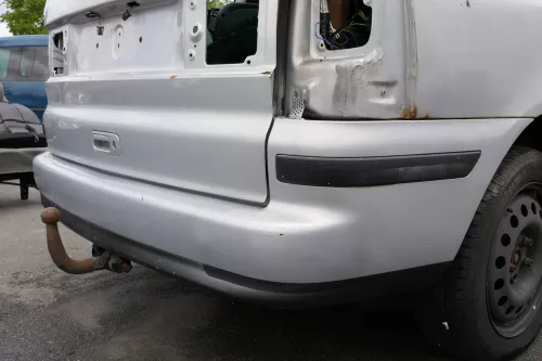 VW Sharan 7M Stoßstange hinten Heckstoßstange silber ab Bj. 2000  (127943)