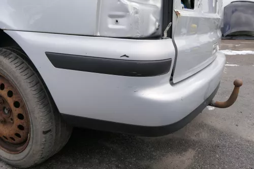 VW Sharan 7M Stoßstange hinten Heckstoßstange silber ab Bj. 2000  (127943)