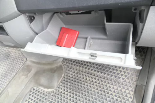 VW Crafter 2E 2F Handschuhfach Handschuhfachdeckel Deckel Klappe grau (128223)