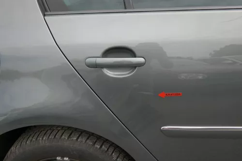 VW Golf 5 V 1K Tür nur das Türblatt hinten rechts 4/5-Türer grau grün LA6Q (128285)