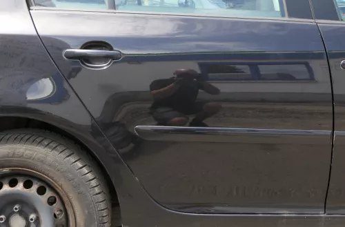 VW Golf 5 V 1K Tür nur das Türblatt hinten rechts 4/5-Türer schwarz LC9Z metalli (128305)