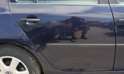 VW Golf 5 V 1K Tür nur das Türblatt hinten rechts 4/5-Türer blau LA5G perblau (128324)