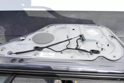 VW Touran 1T 1T3 Tür hinten rechts grau LD7X + Scheibe Platinum grey (128433)
