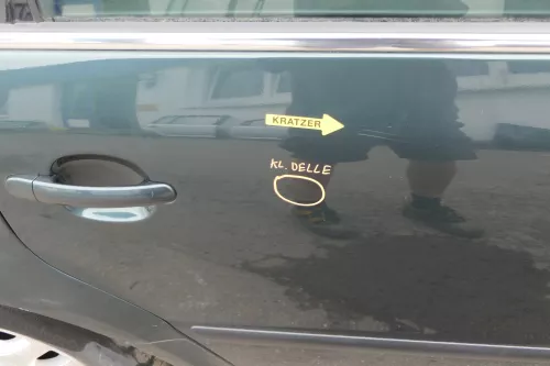 VW Passat 3B 3BG Kombi Variant Tür hinten rechts grün LD6S (128501)