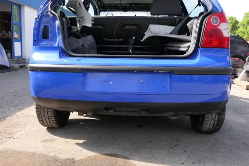 VW Polo 9N 9N3 Stoßstange Heckstoßstange hinten blau LA5F summerblue (128611)