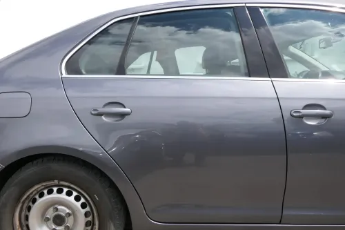 VW Jetta 1K Tür hinten rechts grau LD7X Platinumgrey - ohne Anbauteile