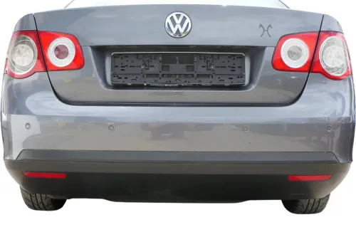 VW Jetta 1K Stoßstange hinten Heckstoßstange Stoßfänger grau LD7X platinumgr PDC