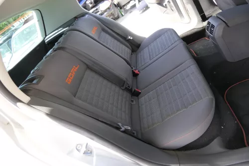 VW Golf 5 V Sitz Sitze hinten Rückbank Rücksitzbank 3 Punkt Lehne orange Goal (128813)