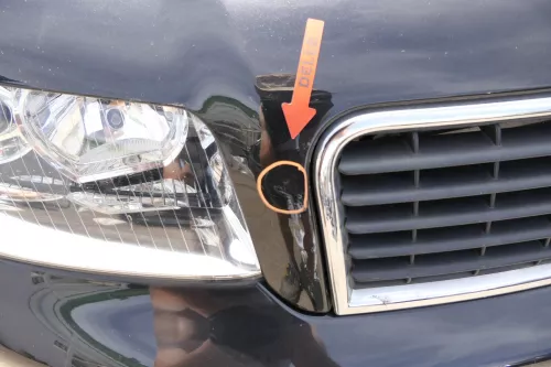 Audi A4 B6 8E Motorhaube Haube Klappe schwarz LZ9W + Grill ebonyschwarz KRATZER (128913)