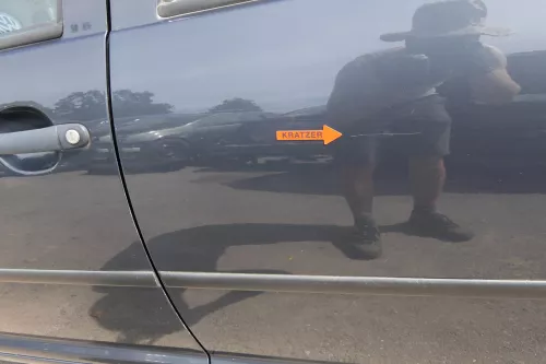 VW Golf 4 Bora Tür hinten links nur Kombi / Variant grau LC7V (128929)