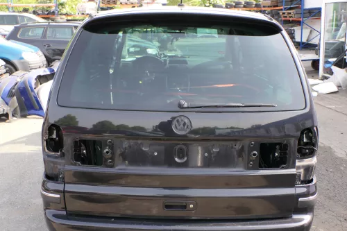 VW Sharan 7M Heckklappe Scheibe Klappe hinten ab Bj.2000 schwarz LC9Z Spoiler (129443)