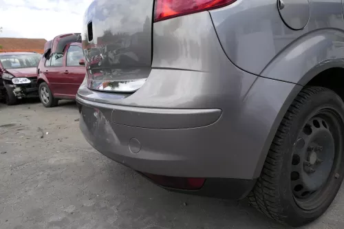 Seat Altea 5P Stoßstange hinten Heckstoßstange Stoßfänger grau LS7U (129591)