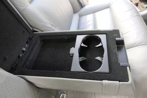 VW Passat 3BG Limousine Sitz Rückbank Rücksitzbank Sitzfläche Sitze Leder grau  (129767)
