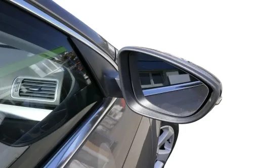 Passat 3C B7 elektrischer Spiegel Außenspiegel rechts Glas braun LA8X kaschmir (129897)