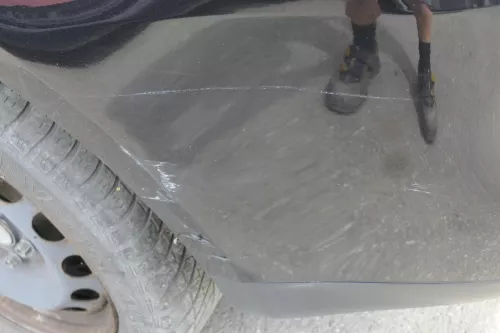 VW Touran 1T Stoßstange hinten Heckstoßstange Stoßfänger schwarz LC9Z me (129971)