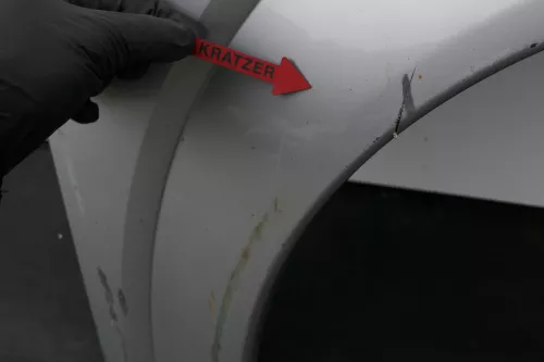 Audi A2 8Z Kotflügel vorne rechts silber LY7W - Kratzer (130083)