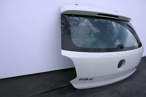 VW Polo 6R 6C Heckklappe Kofferraumklappe Klappe Scheibe weiß L0K1 (130365)