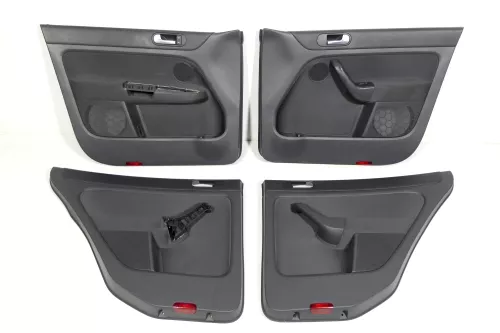 VW Golf Plus 5M 4x Türverkleidung Verkleidung Tür vorn hinten links anthrazit öö (130561)
